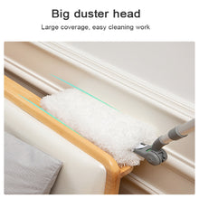 Load image into Gallery viewer, Long Handle Duster With Extension Bar, Home Dust Collector - White

