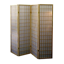 Load image into Gallery viewer, Folding Four Panel Screen Room Divider (469131) - Brown
