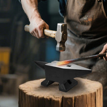 Load image into Gallery viewer, Heavy Duty Cast Steel Anvil, 22 Lbs Single Horn With Large Countertop, High Hardness For smithing

