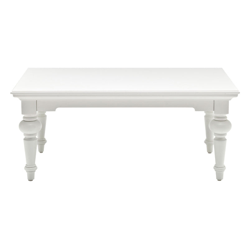 Solid Wood Coffee Table - White
