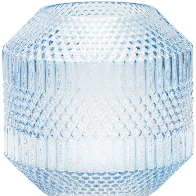 Geometric Cylinder Table Vase (516258) - Pale Blue