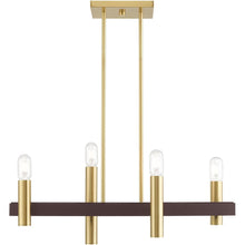 Load image into Gallery viewer, Four-Light Dimmable Chandelier With Shades - Bronze
