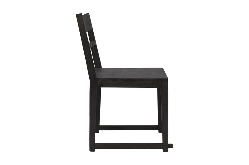 Ladder Back Dining Side Chairs (Set of 2) - Dark Gray