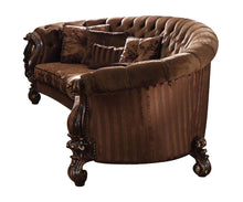 Load image into Gallery viewer, Velvet Curved Settee - Brown
