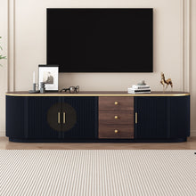 Load image into Gallery viewer, Modern Minimalist TV Stand For TVs Up To 80" With 3 Drawers And 1 Shelf
