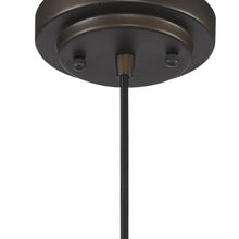 Load image into Gallery viewer, Hanging Light With Textured Glass Shade - Antique Bronze
