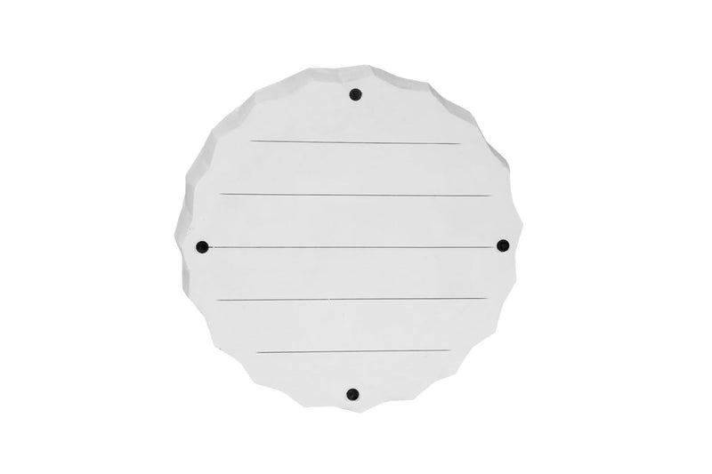 Round Drum Coffee Table (745560) - White