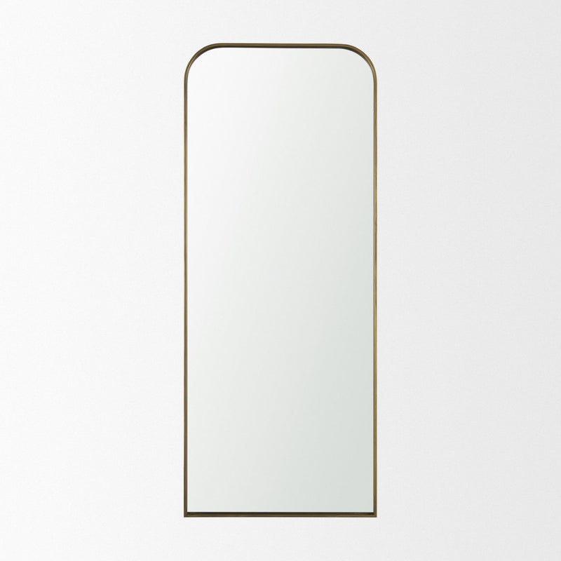Metal Framed Accent Mirror - Clear / Gold