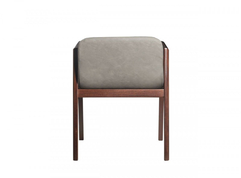 Faux Leather Dining Chairs (Set of 2) - Dark Gray