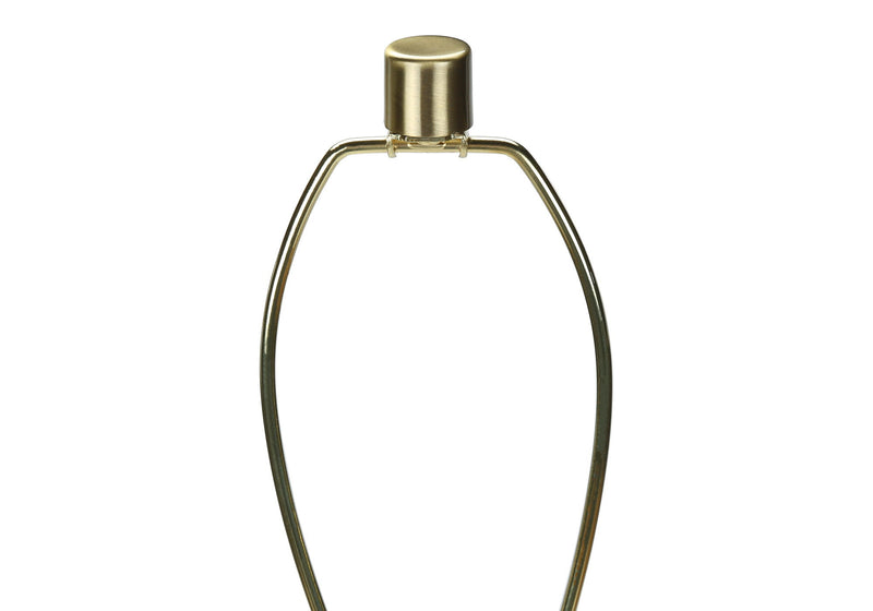 Floor Lamp With Cream Drum Shade - Matte Gold