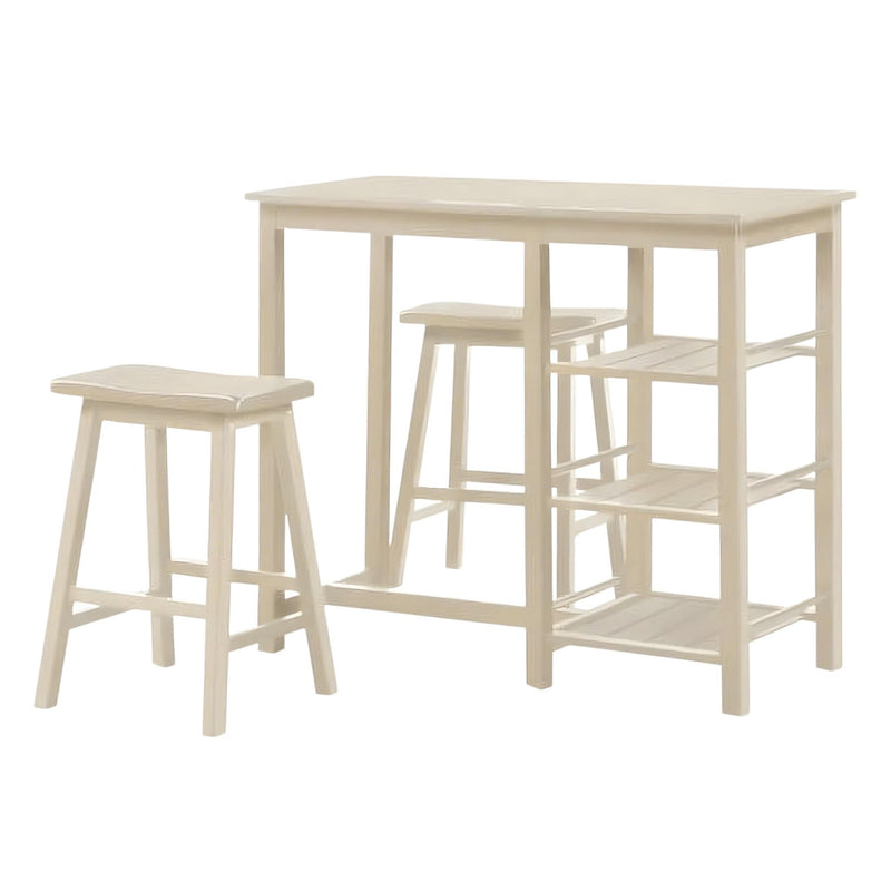 Solid Wood Console Table - Beige