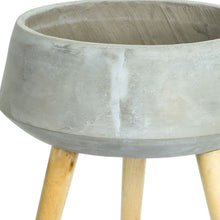 Load image into Gallery viewer, Round Pot Planter With Stand - Gray
