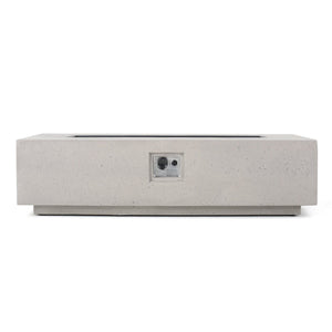 Modern Rectangle Fire Table 50,000 Btu
