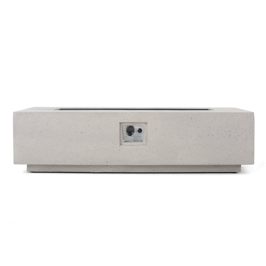 Modern Rectangle Fire Table 50,000 Btu