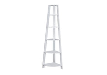 Load image into Gallery viewer, Five Tier Corner Bookcase - White
