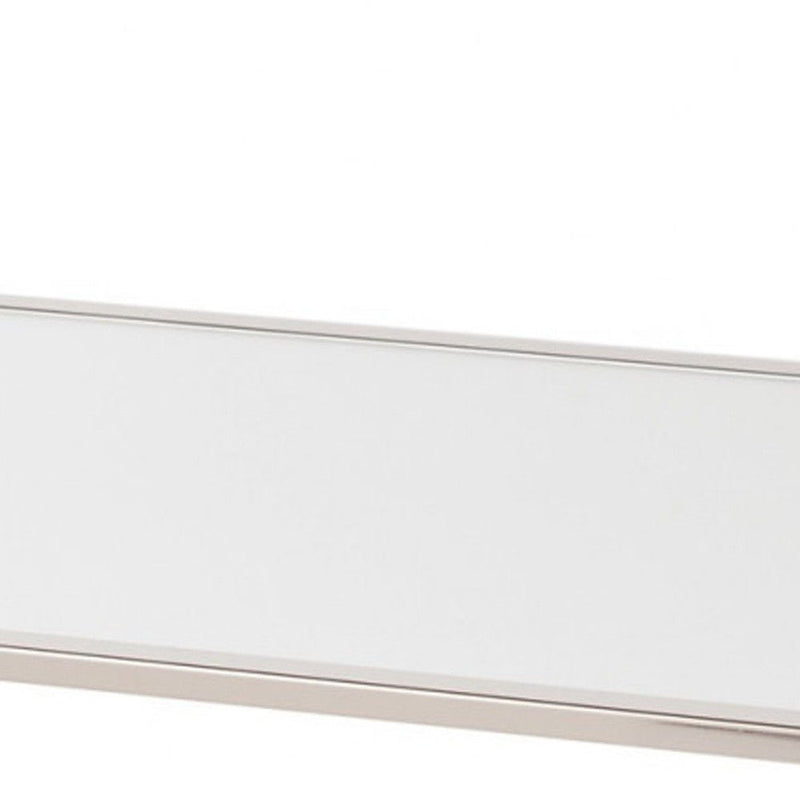 Mirrored Metal Rectangular Mirrored Coffee Table (402102) - Silver