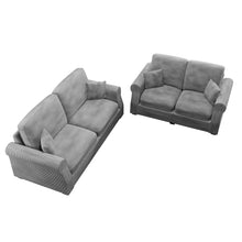 Load image into Gallery viewer, Contemporary 2 Piece Sofa Set With Matching Pillows
