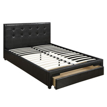 Load image into Gallery viewer, Bed With Tufted Headboard And Storage Drawer
