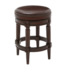 Load image into Gallery viewer, Rustic Elegance Backless Swivel Stool
