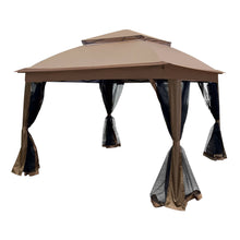 Load image into Gallery viewer, Outdoor Pop Up Gazebo Canopy With 2 Tier Soft Top And Removable Zipper Netting
