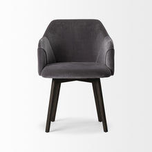 Load image into Gallery viewer, Upholstered Fabric Dining Room Arm Chair - Gray
