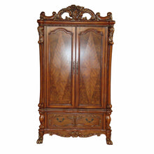 Load image into Gallery viewer, Wood Cabinet Enclosed Storage Entertainment Center - Brown
