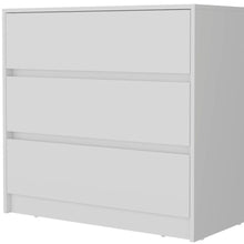 Load image into Gallery viewer, Manufactured Wood Three Drawer No Handles Dresser - White
