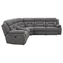 Load image into Gallery viewer, Barton - Upholstered Power Reclining Sectional Sofa - Gray
