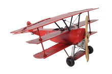 Load image into Gallery viewer, c1916 Baron Fokker Triplane Model Sculpture - Red
