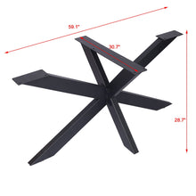 Load image into Gallery viewer, Table Frame, Table Base, Spider Table Legs, Table Runner Confrerence Table - Black

