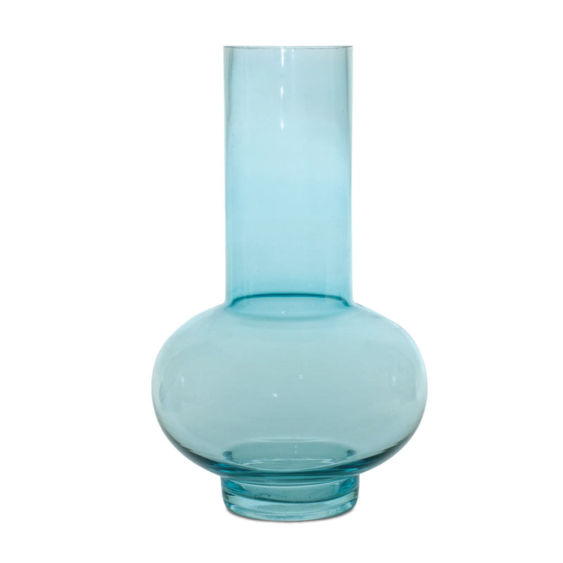 Round Table Vases (Set of 2) - Aqua