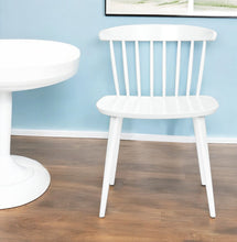 Load image into Gallery viewer, Heavy Duty Plastic Slat Back Dining Side Chair - White
