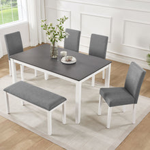 Load image into Gallery viewer, 6 Piece Dining Table Set With Bench And Chairs
