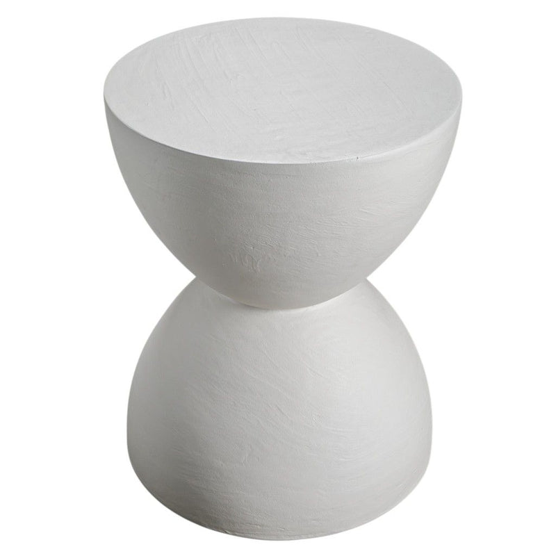 21" Wood Square End Table - White