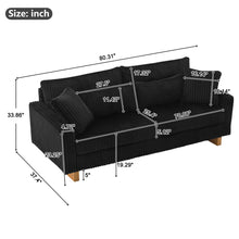 Load image into Gallery viewer, Modern Loveseat Sofa With 4 Pillows
