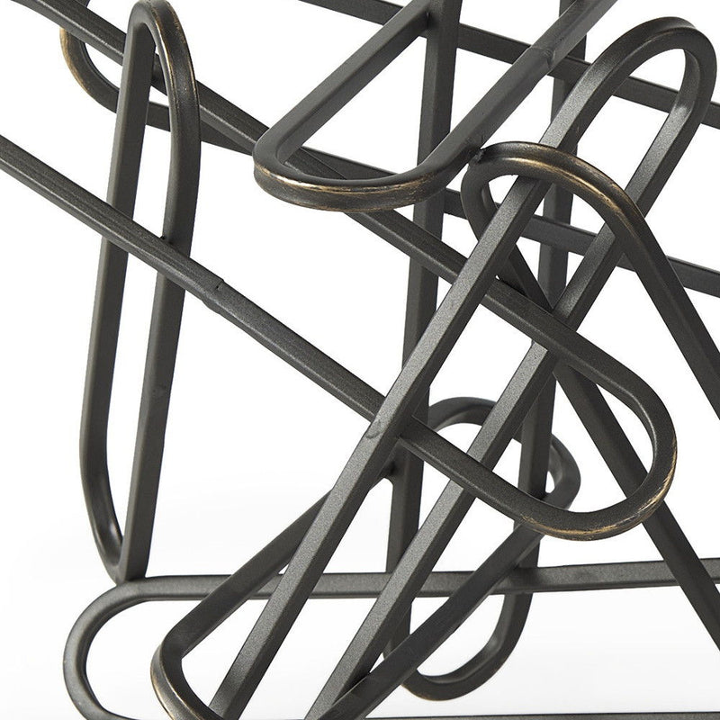 Abstract Tabletop Sculpture (608690) - Black