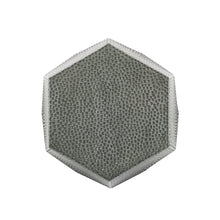 Load image into Gallery viewer, Iron Hexagonal Pedestal End Table - Silver
