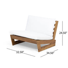 Load image into Gallery viewer, Acacia Wood Outdoor Club Chair With Cushions
