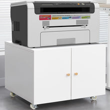 Load image into Gallery viewer, Office Furniture Copier Cabinet 2 Door Steel Copier Stand Mobile Pedestal File Printer Stand
