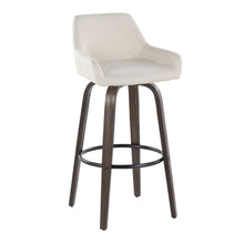 Load image into Gallery viewer, Daniella - Contemporary Fixed Height, Barstool With Swivel With Round Footrest (Set of 2)
