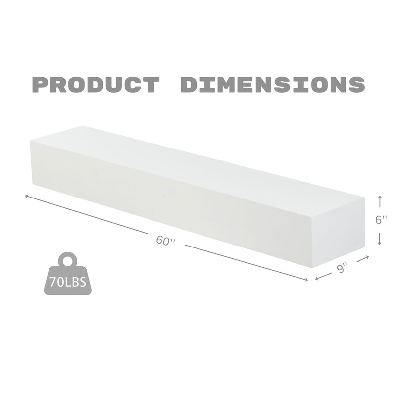 Fireplace Mantel Floating Shelf For Home Decor