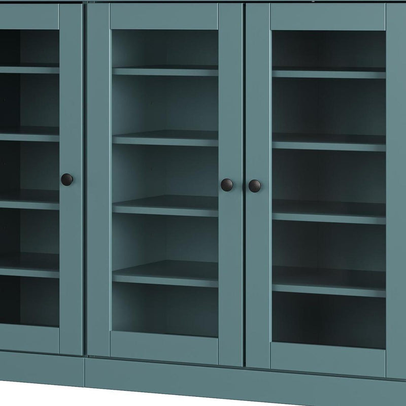 Solid Woodshoe Storage Cabinet (756023) - Aqua