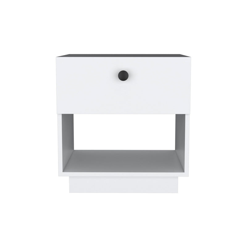 Wood One Drawer Nightstand (518163) - White