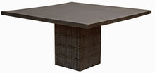 Load image into Gallery viewer, 60" Antique Square Solid Wood Dining Table - Brown
