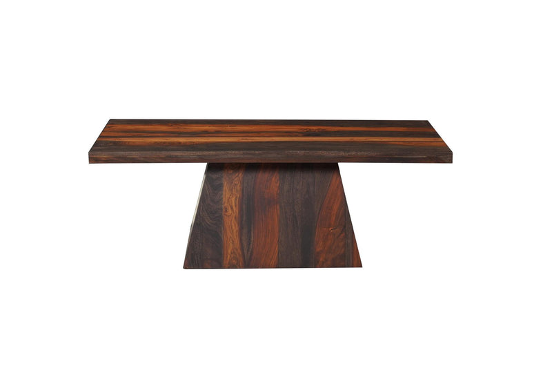 Pedestal Coffee Table - Dark Brown