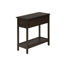 Load image into Gallery viewer, Accent End Table, 2 Tier, Storage Drawer, Transitional - Walnut
