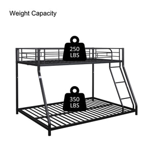 Metal Twin over Full Bunk Bed/ Heavy-duty Sturdy Metal/ Noise Reduced/ Safety Guardrail/ CPC Certified/ No Box Spring Needed