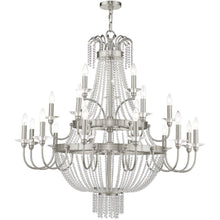 Load image into Gallery viewer, 43" Multi Light Dimmable Chandelier With Shades - Nickel

