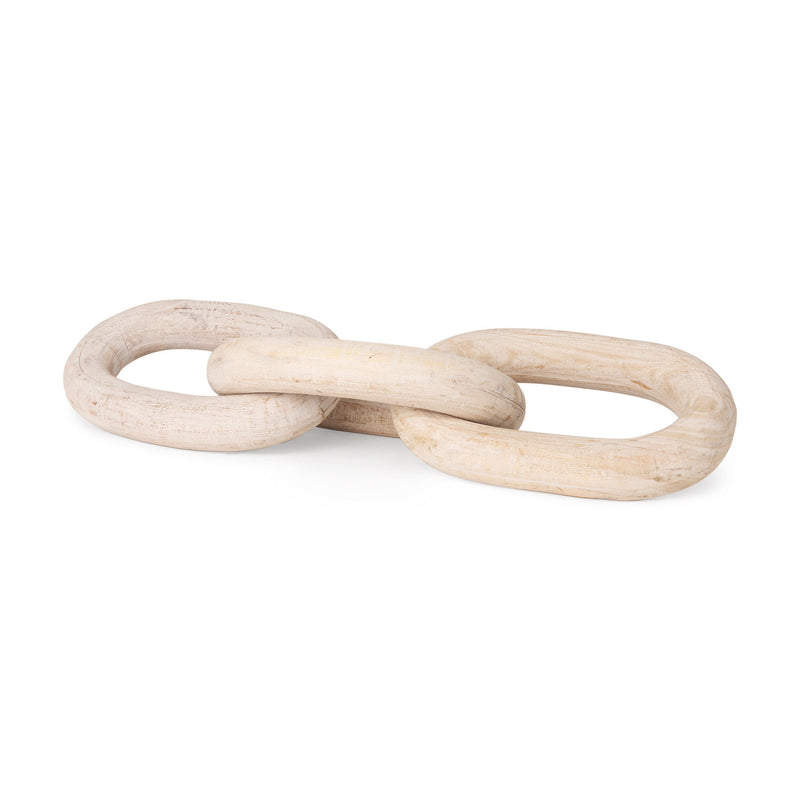 Geometric Links Tabletop Sculpture - Natural
