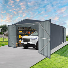 Load image into Gallery viewer, Outdoor Storage Shed, Garden Shed Backyard Utility Tool House Building With 2 Doors And 4 Vents For Car, Truck, Bike, Garbage Can, Tool, Lawnmower
